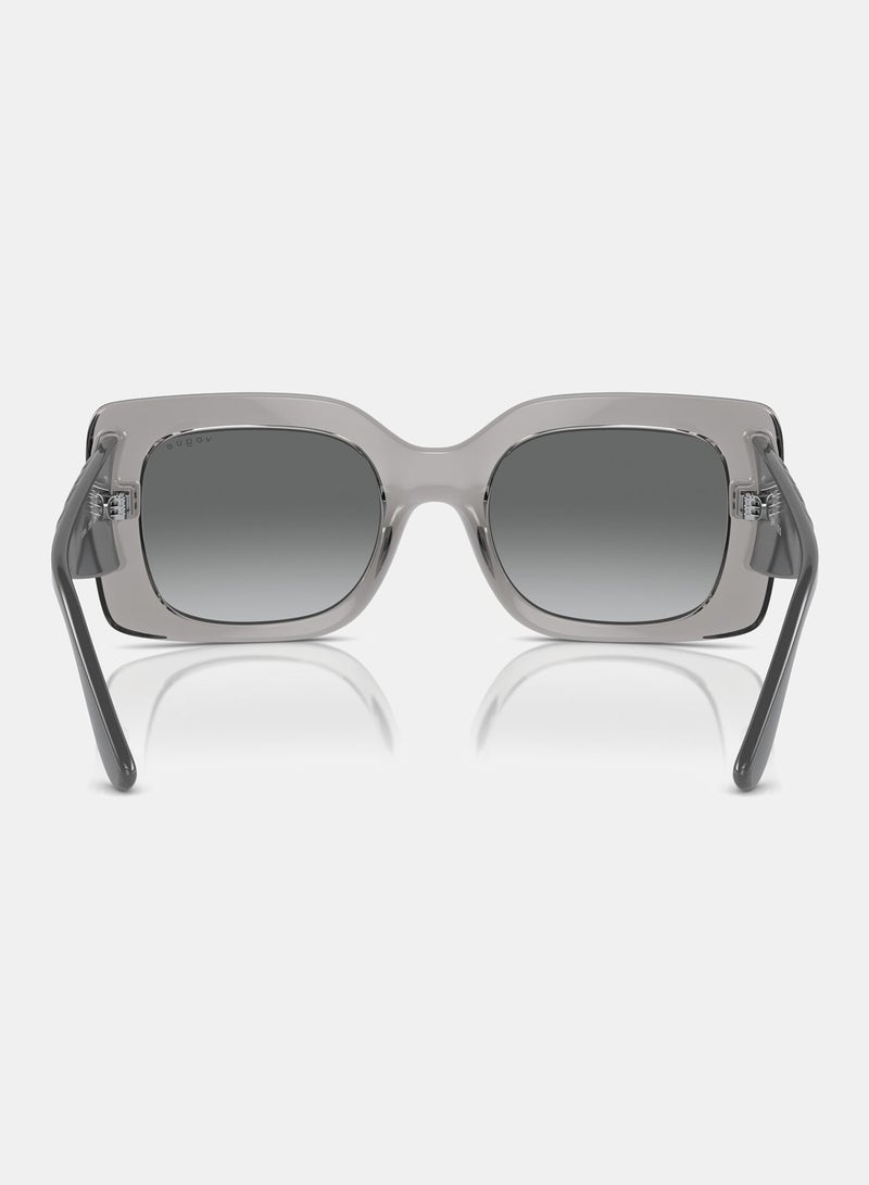 Vogue Full Rim Rectangular Sunglasses 0VO5481S - Image 4